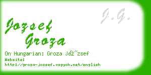 jozsef groza business card